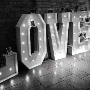 Wedding DJ Hampshire - Large LOVE Sign